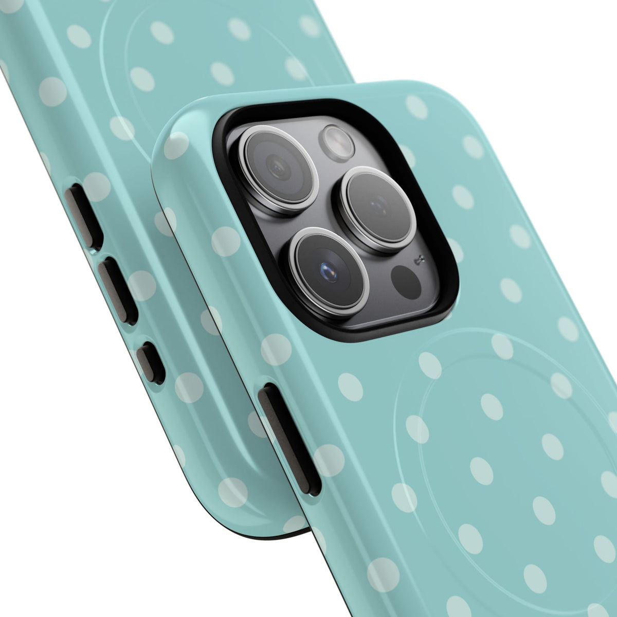 Teal Polka Dot MagSafe Case
