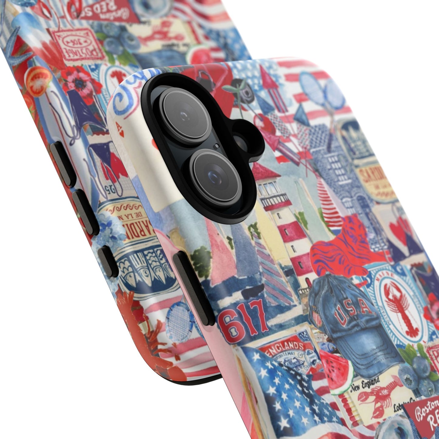Red, White & Blue iPhone Case