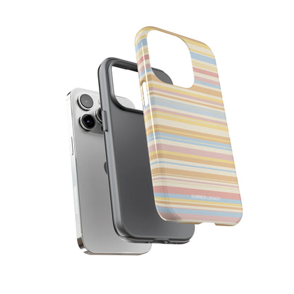 Lychee Multi-stripe iPhone Case
