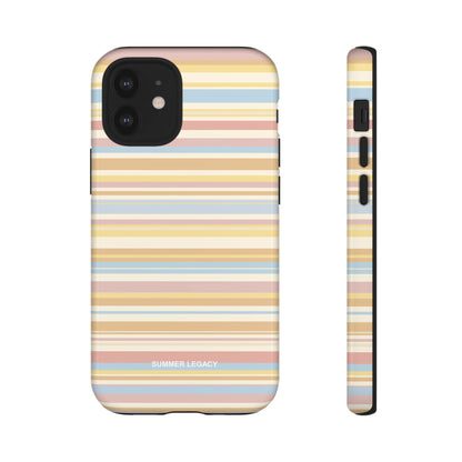 Lychee Multi-stripe iPhone Case
