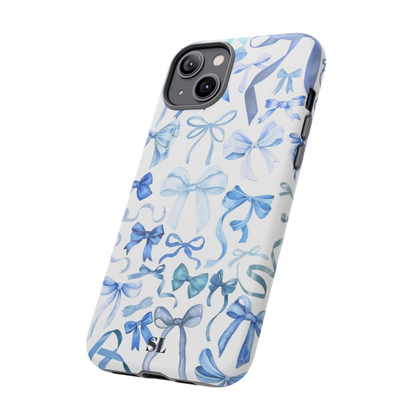 Blue Bows iPhone Case