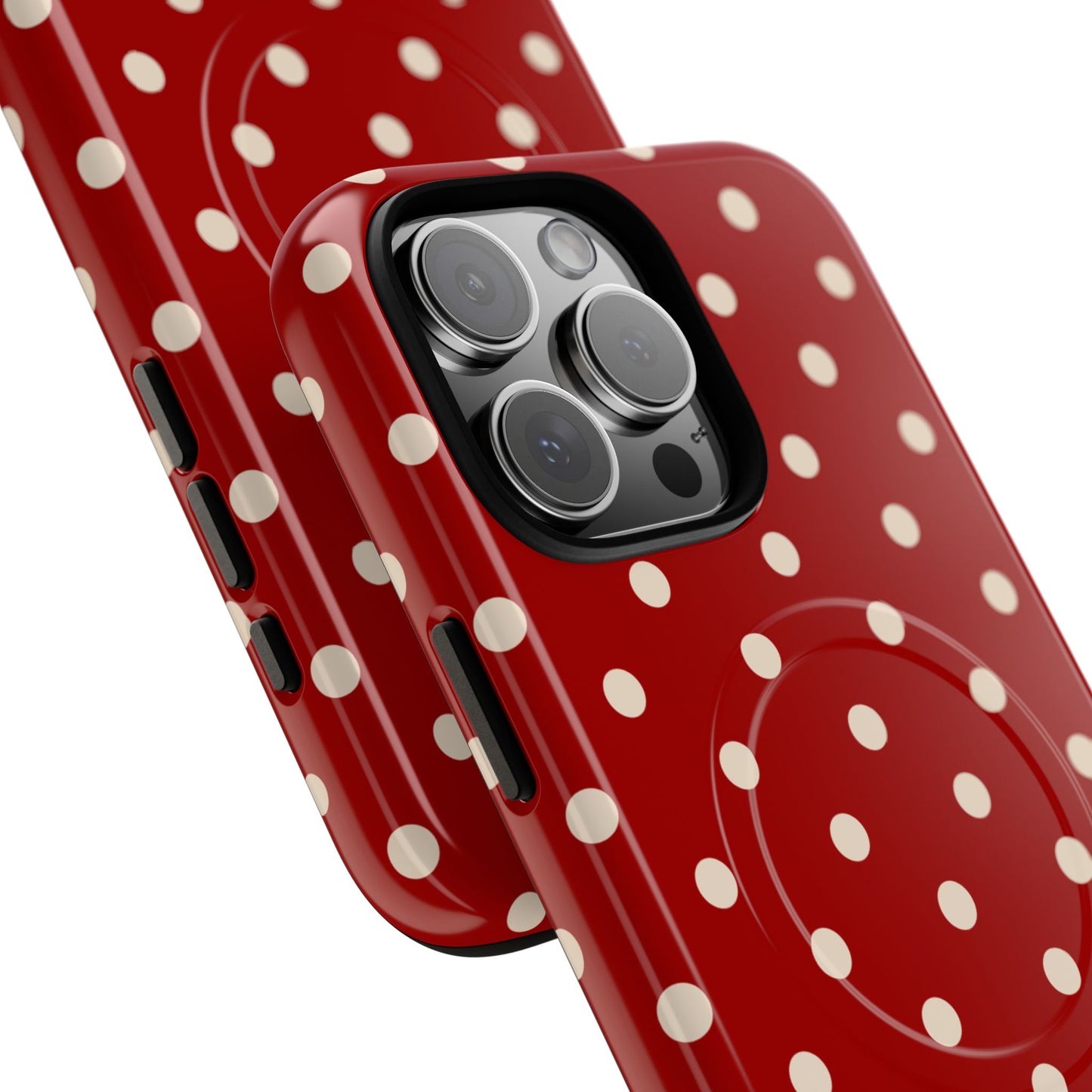 Crimson Polka Dot MagSafe Case