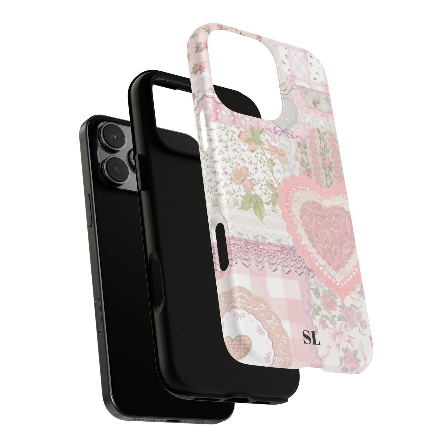 Blushing Floral Patchwork iPhone Case