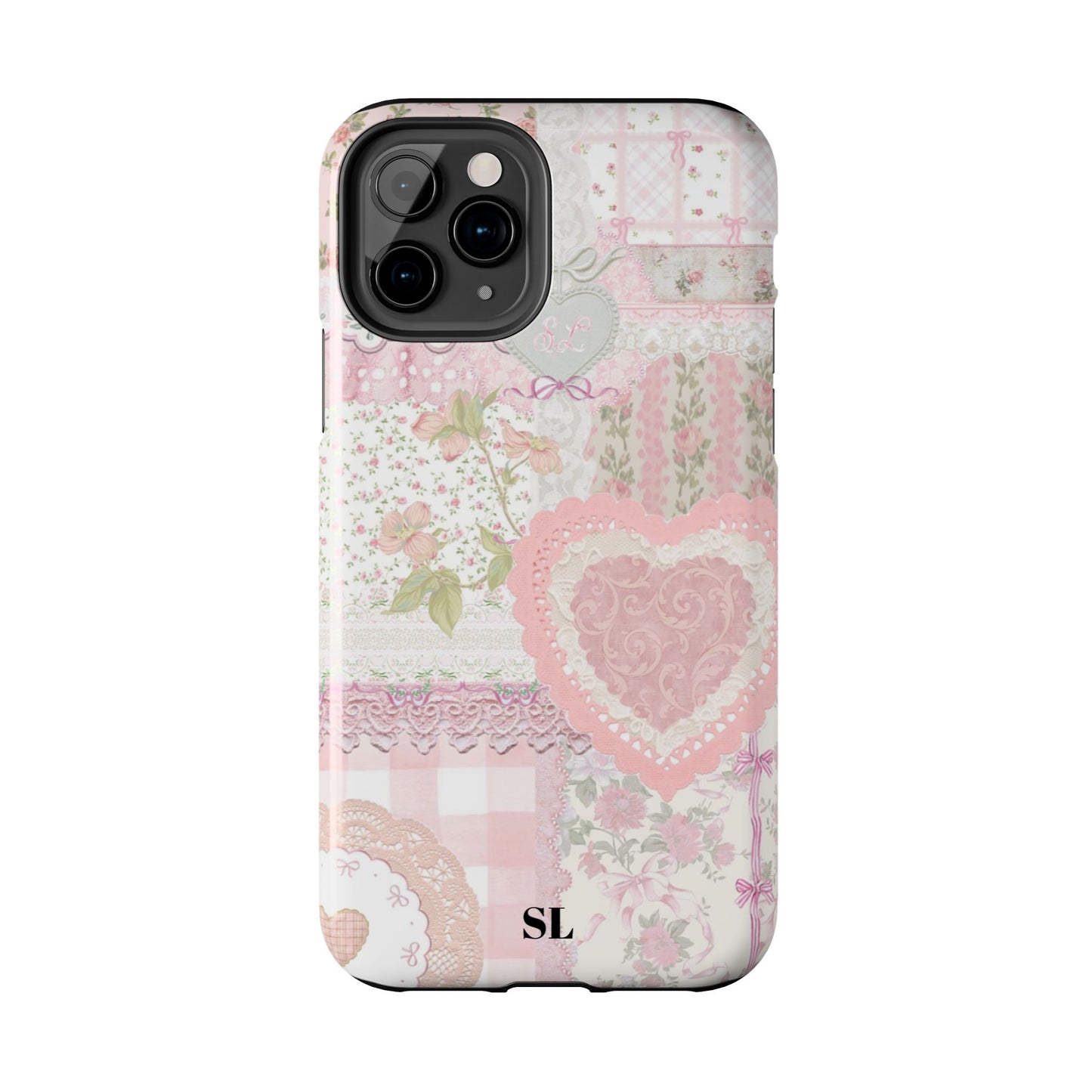 Blushing Floral Patchwork iPhone Case