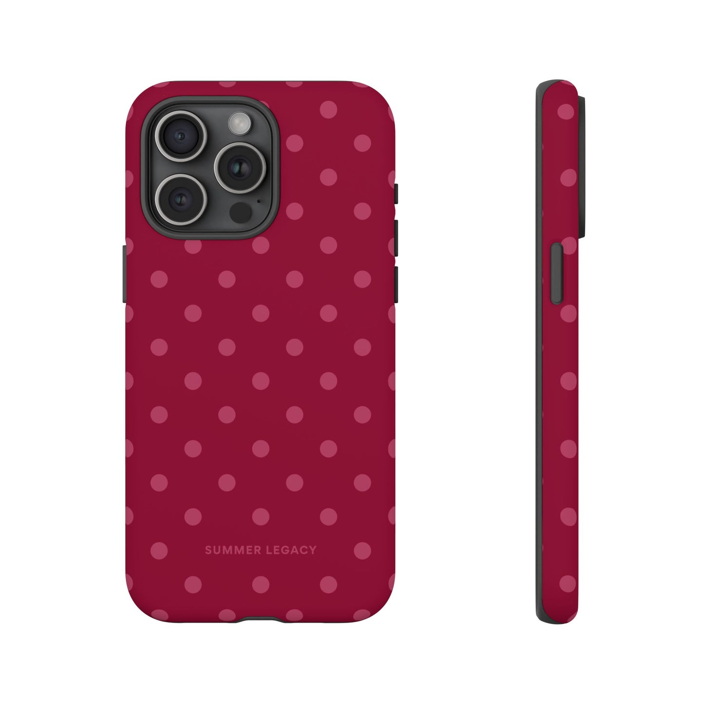 Berry Polka Dot iPhone Case