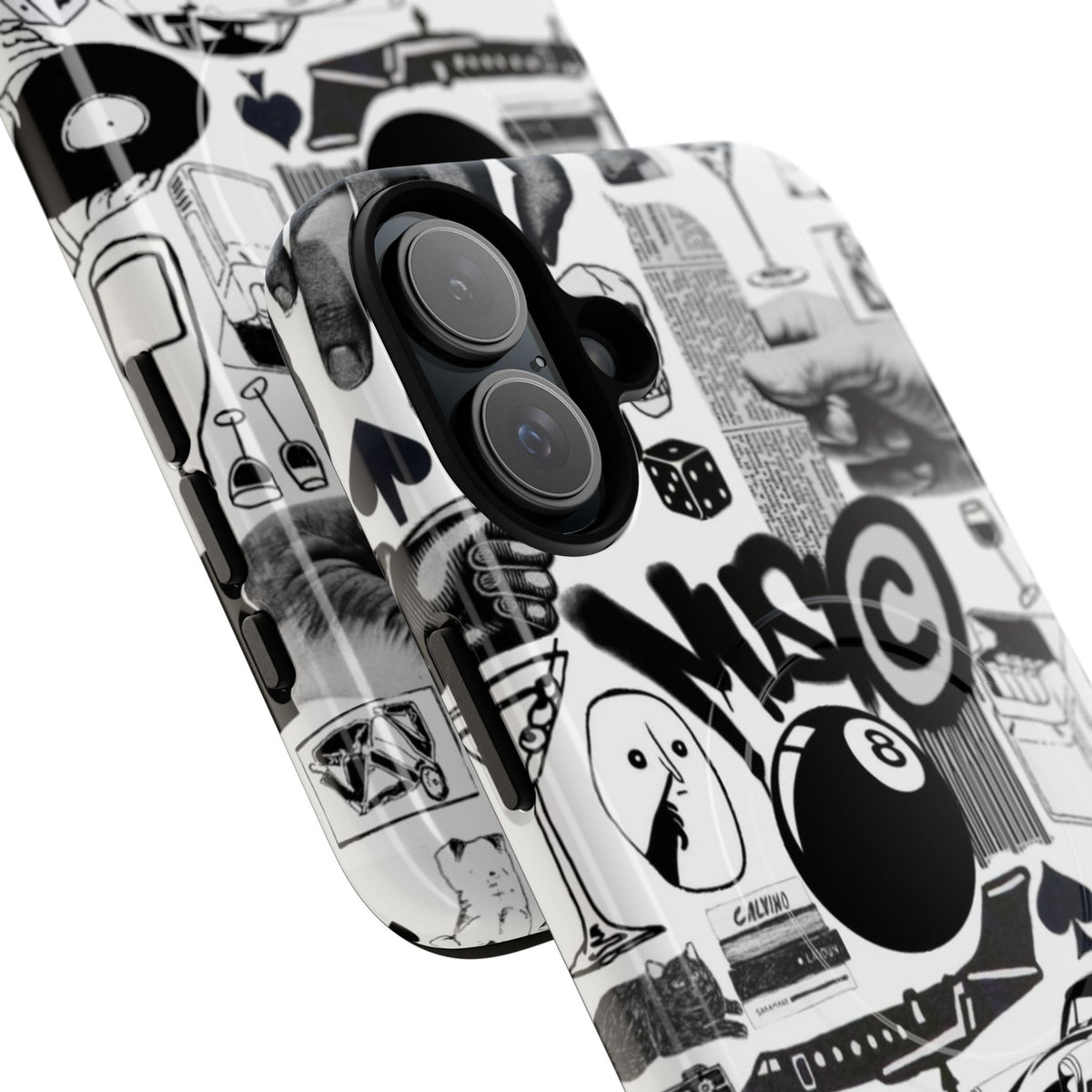 Black and White MagSafe Case