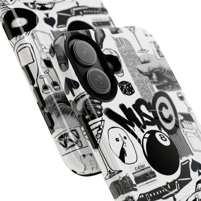 Black and White MagSafe Case