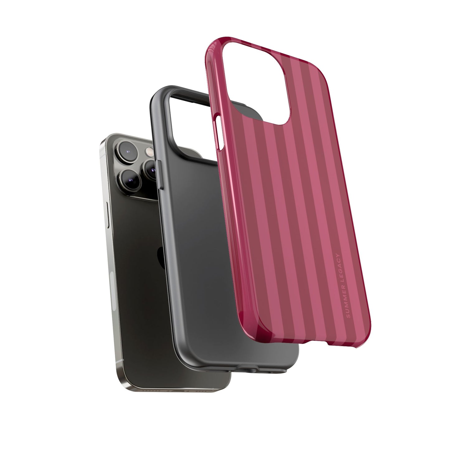 Berry Stripe iPhone Case