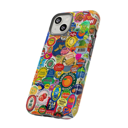 Fruit Stickers iPhone Case