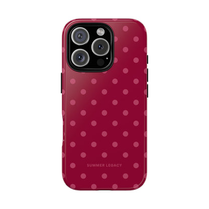 Berry Polka Dot iPhone Case