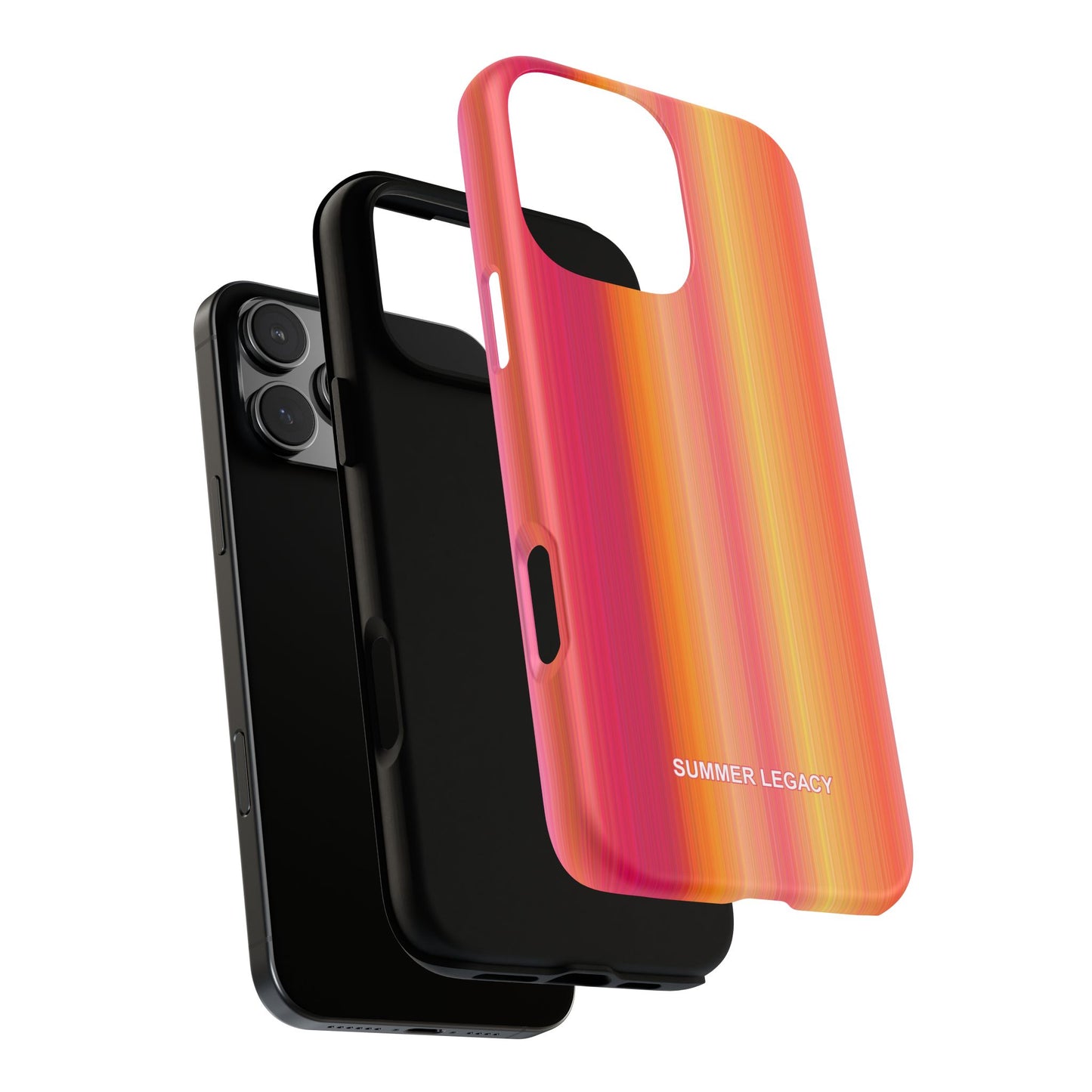 Amber Glow Ombre Stripe iPhone Case