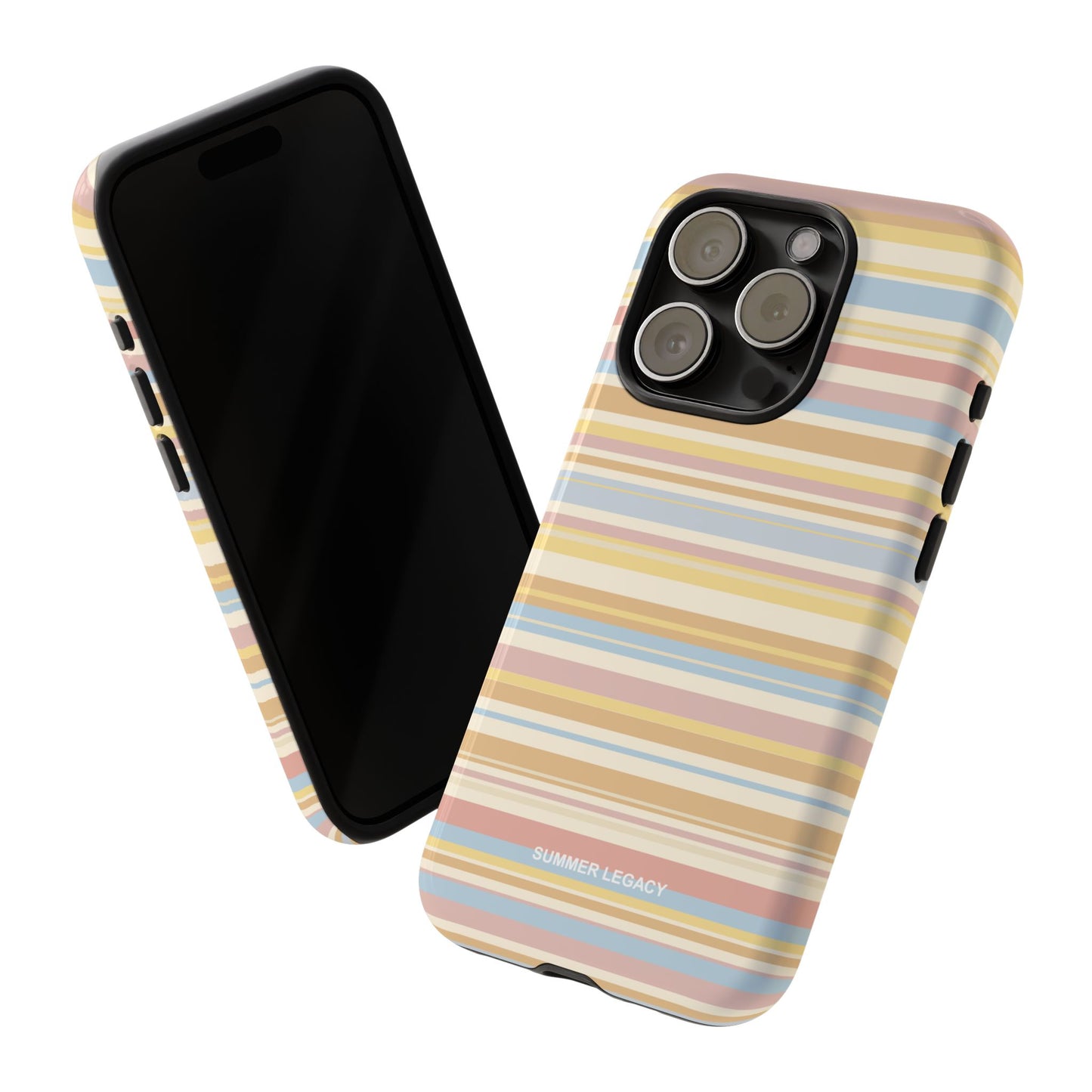 Lychee Multi-stripe iPhone Case