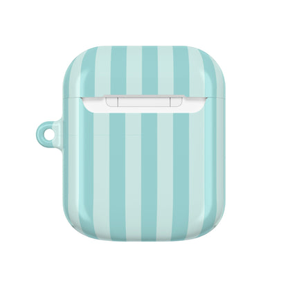 Teal Stripe AirPod Case