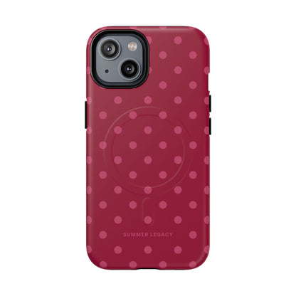 Berry Polka Dot MagSafe Case
