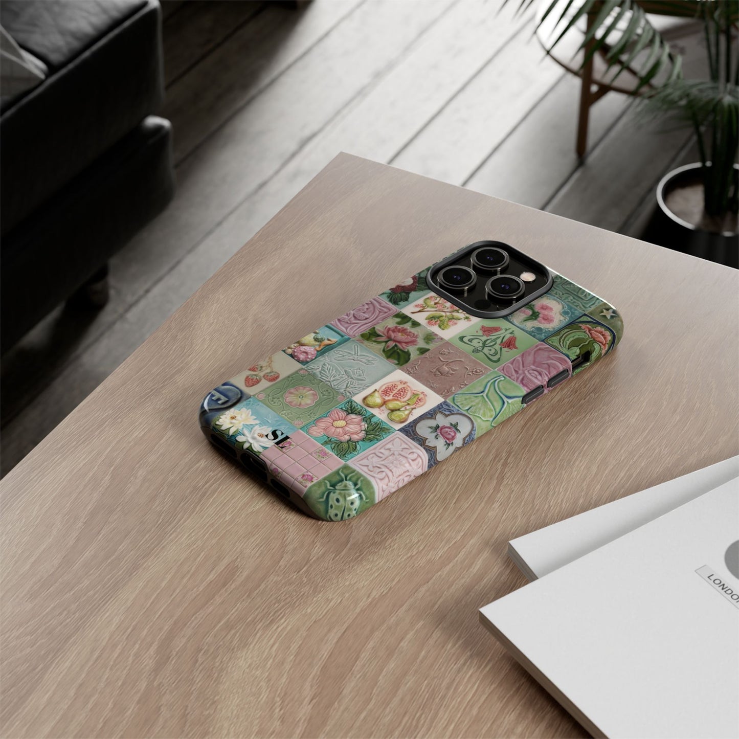 Garden Mosaic Tiles iPhone Case