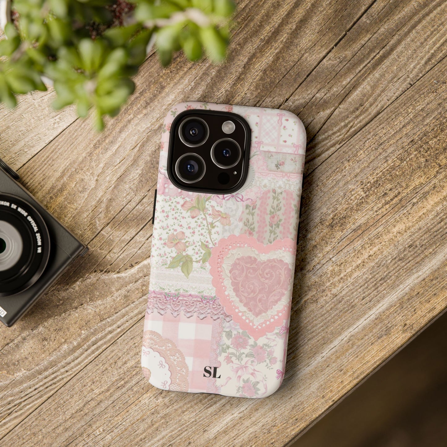 Blushing Floral Patchwork iPhone Case