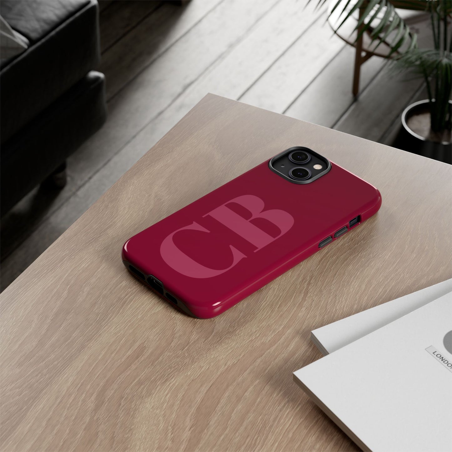 Berry Custom Initial iPhone Case