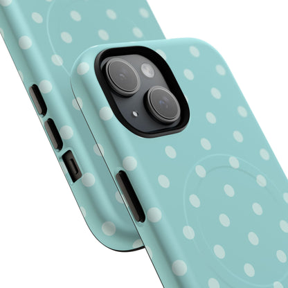 Teal Polka Dot MagSafe Case