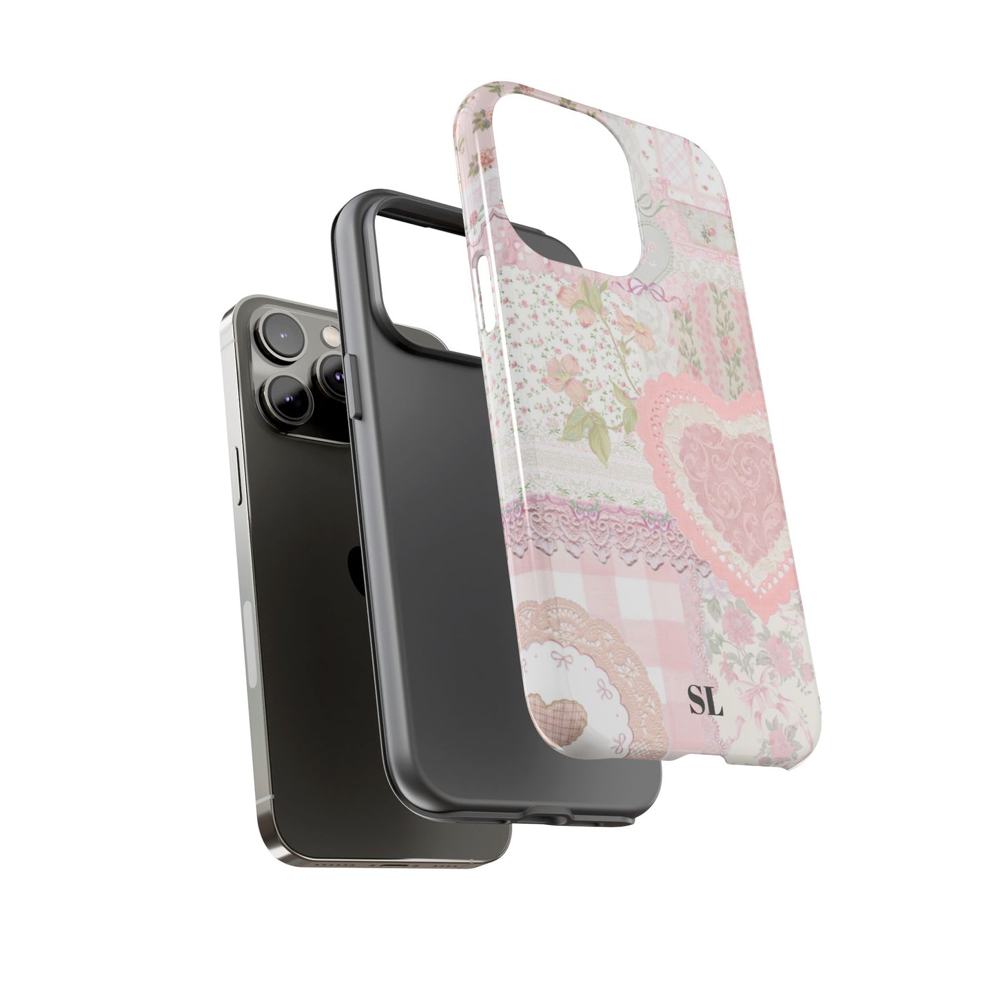 Blushing Floral Patchwork iPhone Case