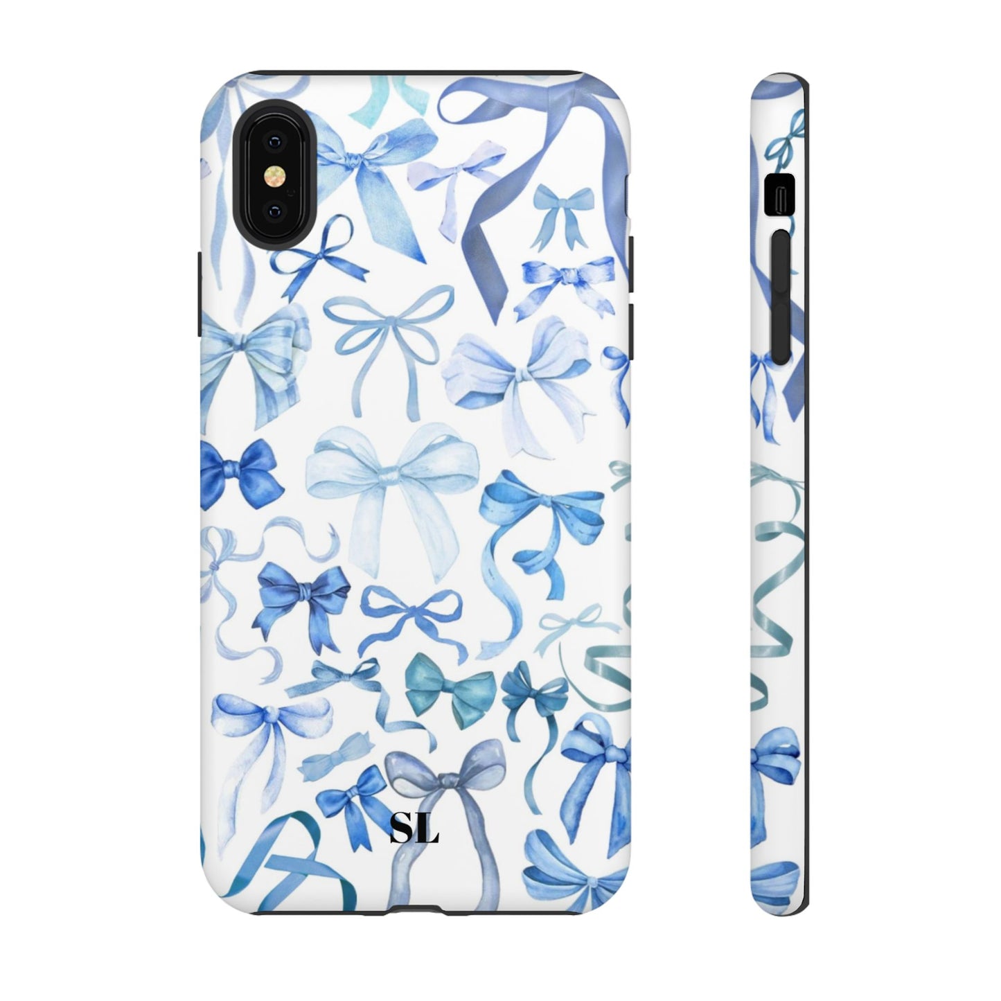 Blue Bows iPhone Case