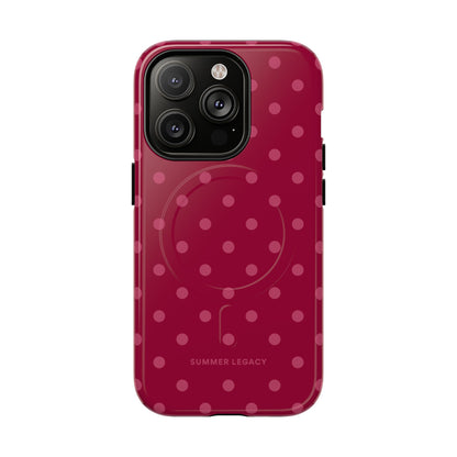 Berry Polka Dot MagSafe Case