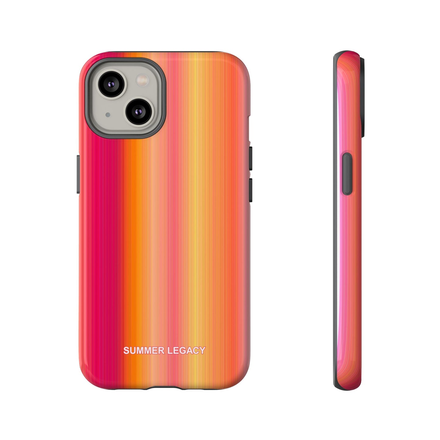 Amber Glow Ombre Stripe iPhone Case