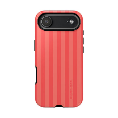 Coral Stripe iPhone Case