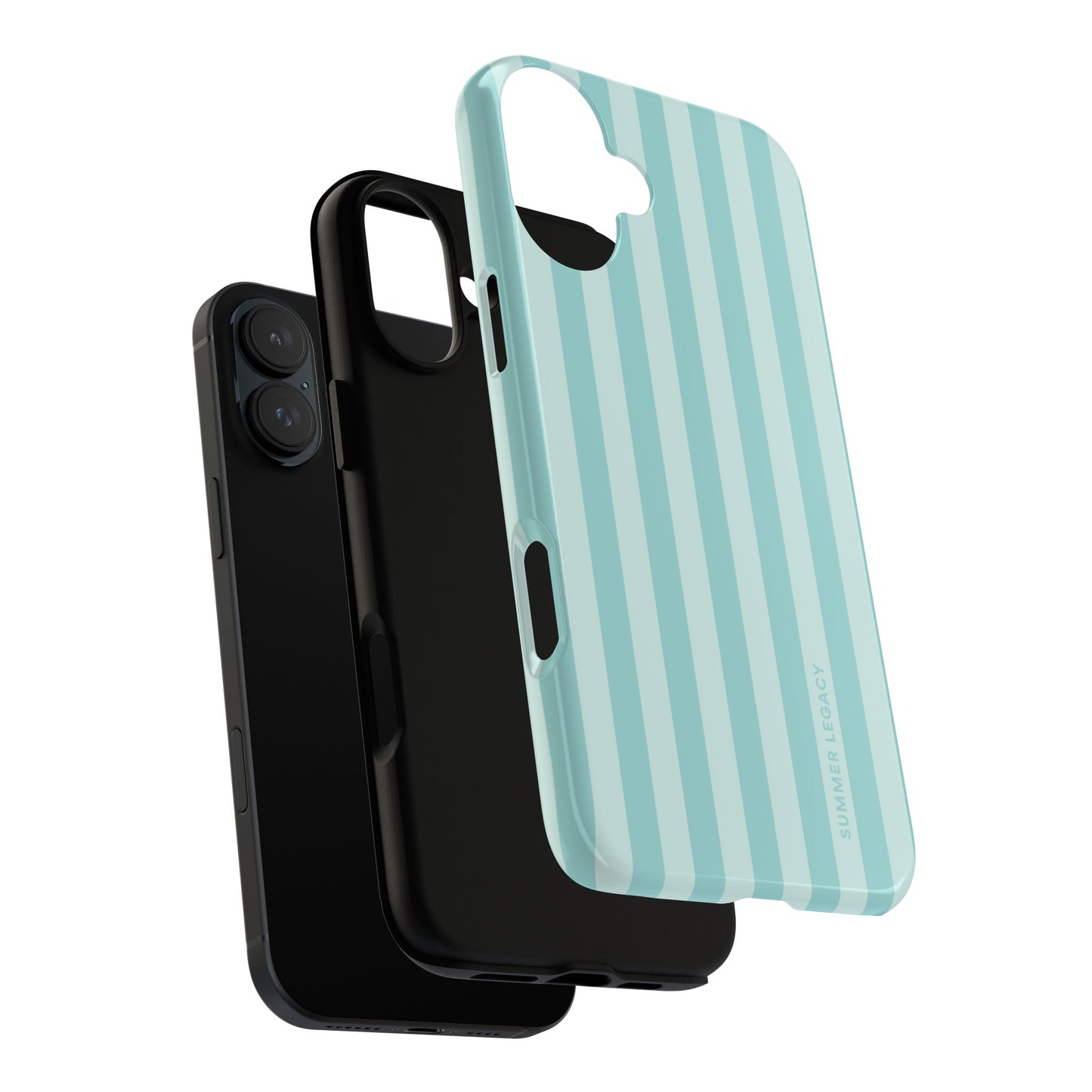 Teal Stripe iPhone Case