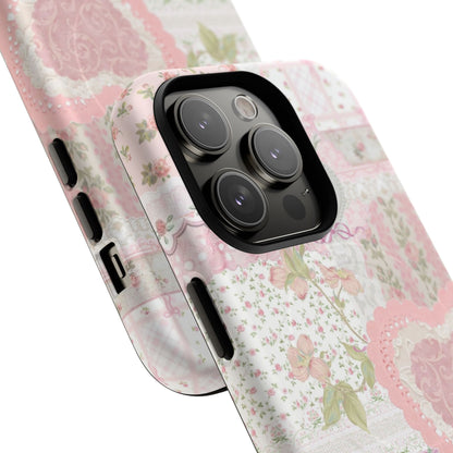 Blushing Floral Patchwork MagSafe Case