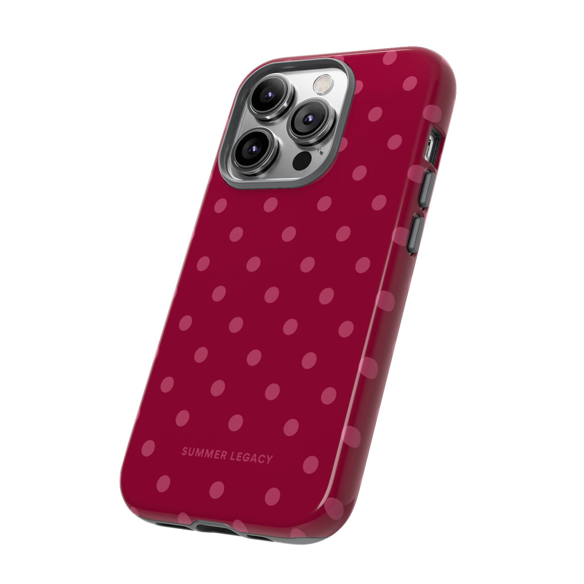 Berry Polka Dot iPhone Case