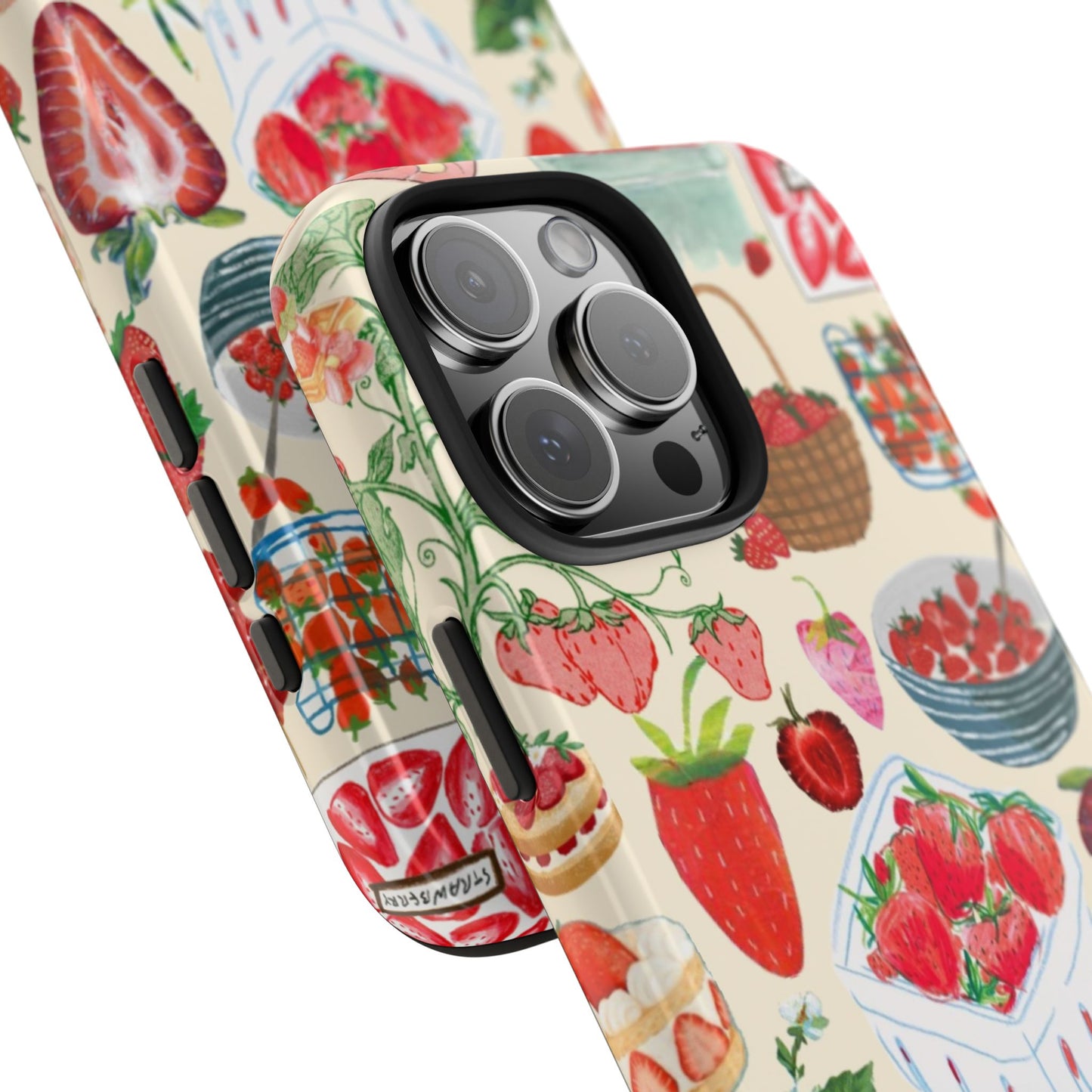 Strawberry Collage iPhone Case