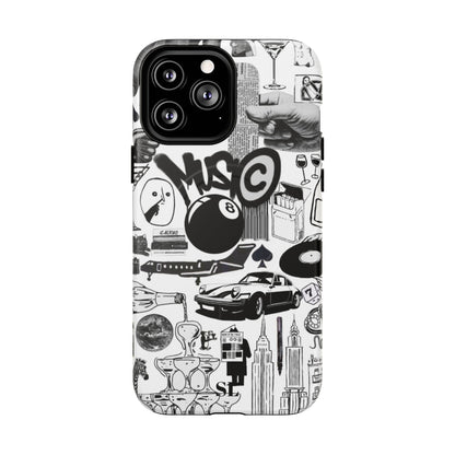 Black and White MagSafe Case