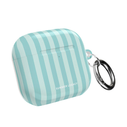 Teal Stripe AirPod Case