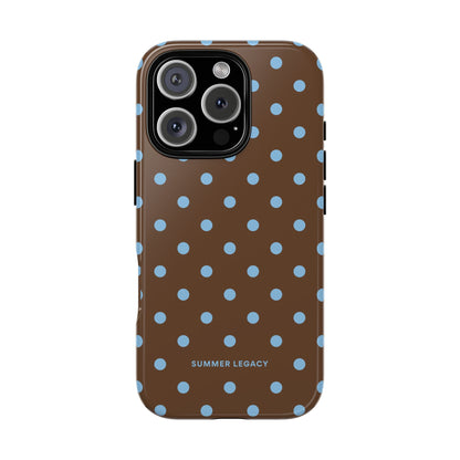 Mocha Polka Dot iPhone Case