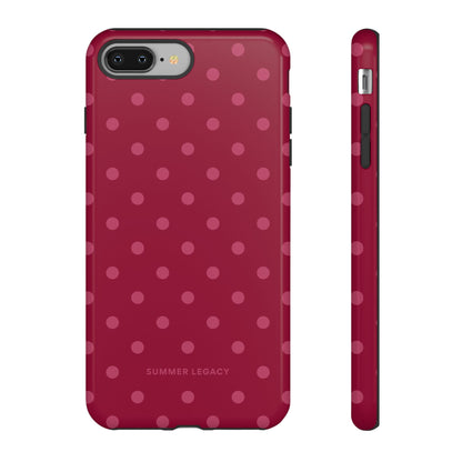 Berry Polka Dot iPhone Case