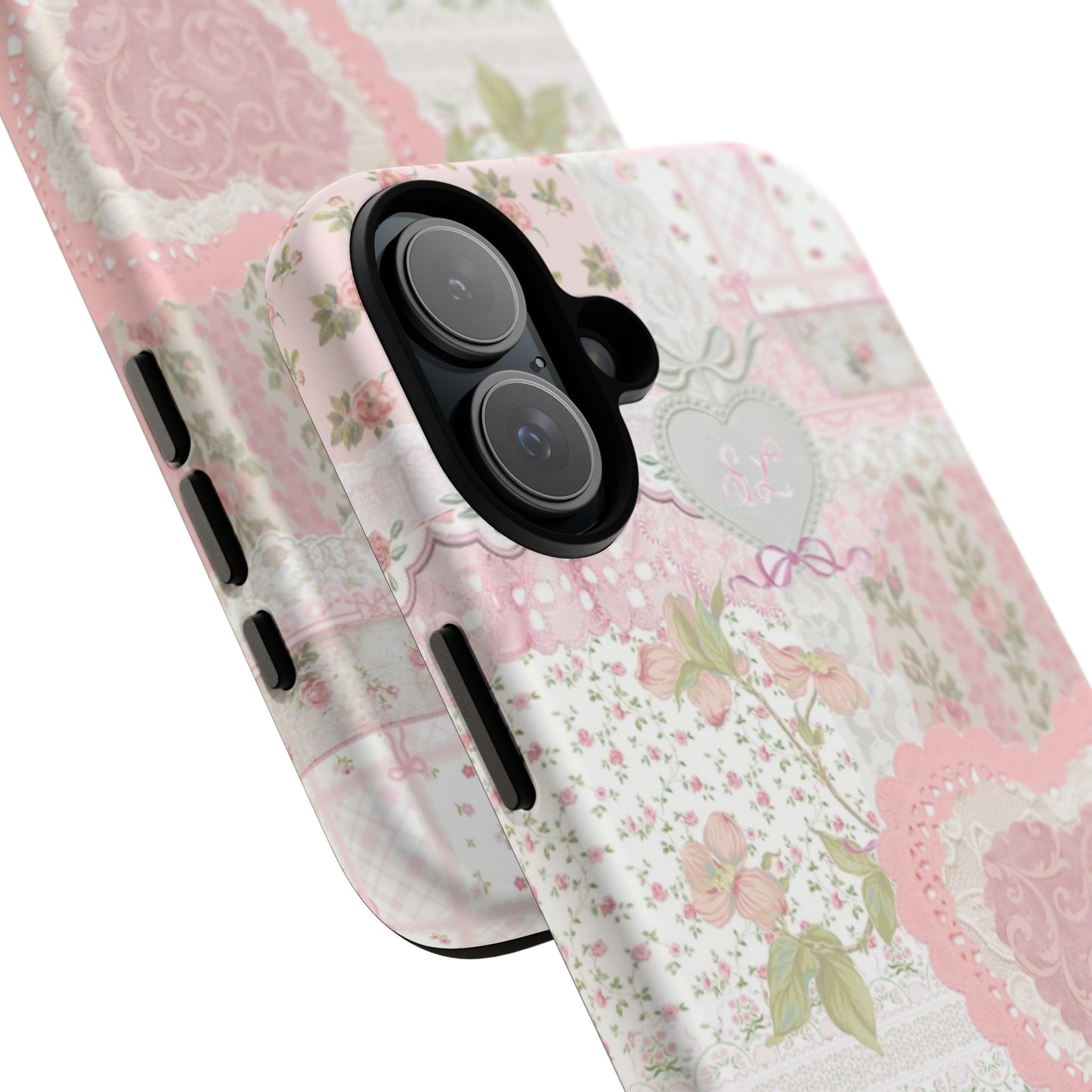 Blushing Floral Patchwork iPhone Case