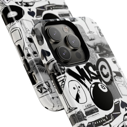 Black and White MagSafe Case