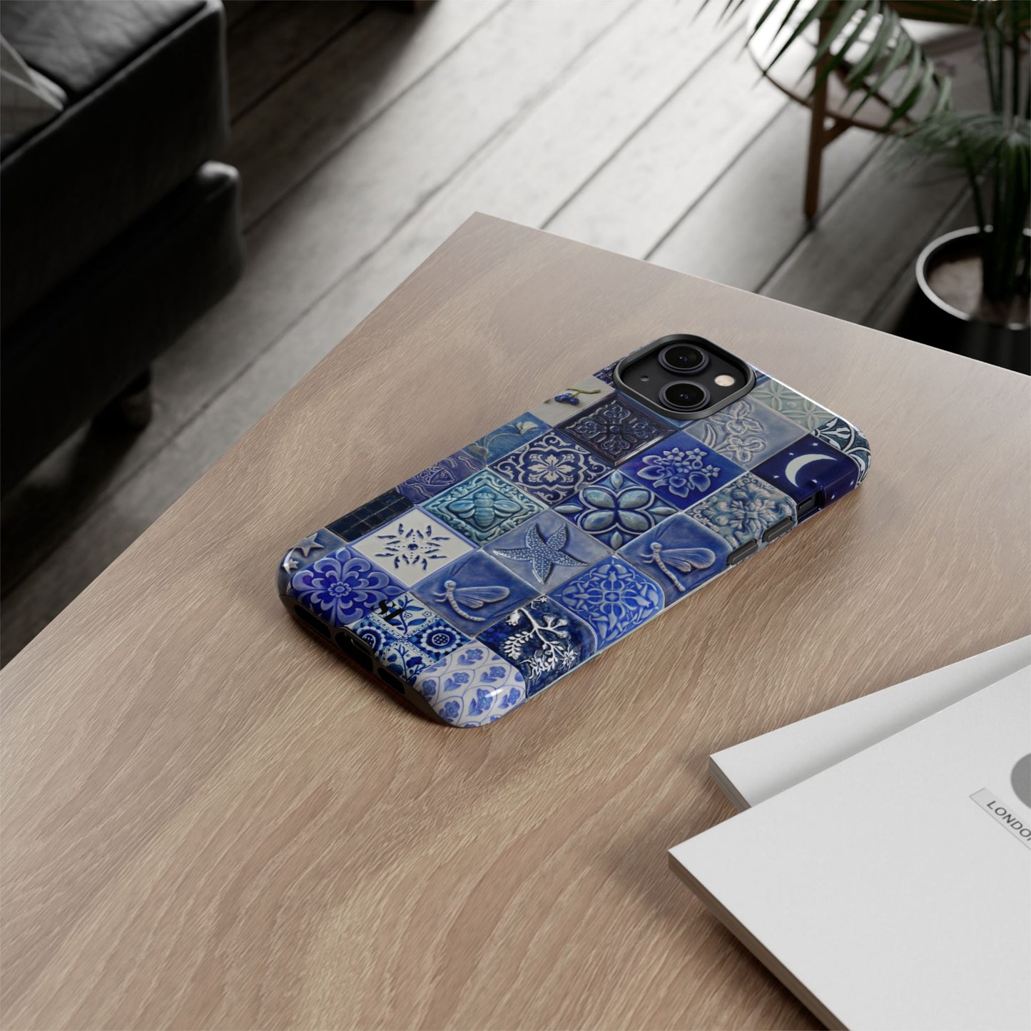 Midnight Mosaic Tiles iPhone Case
