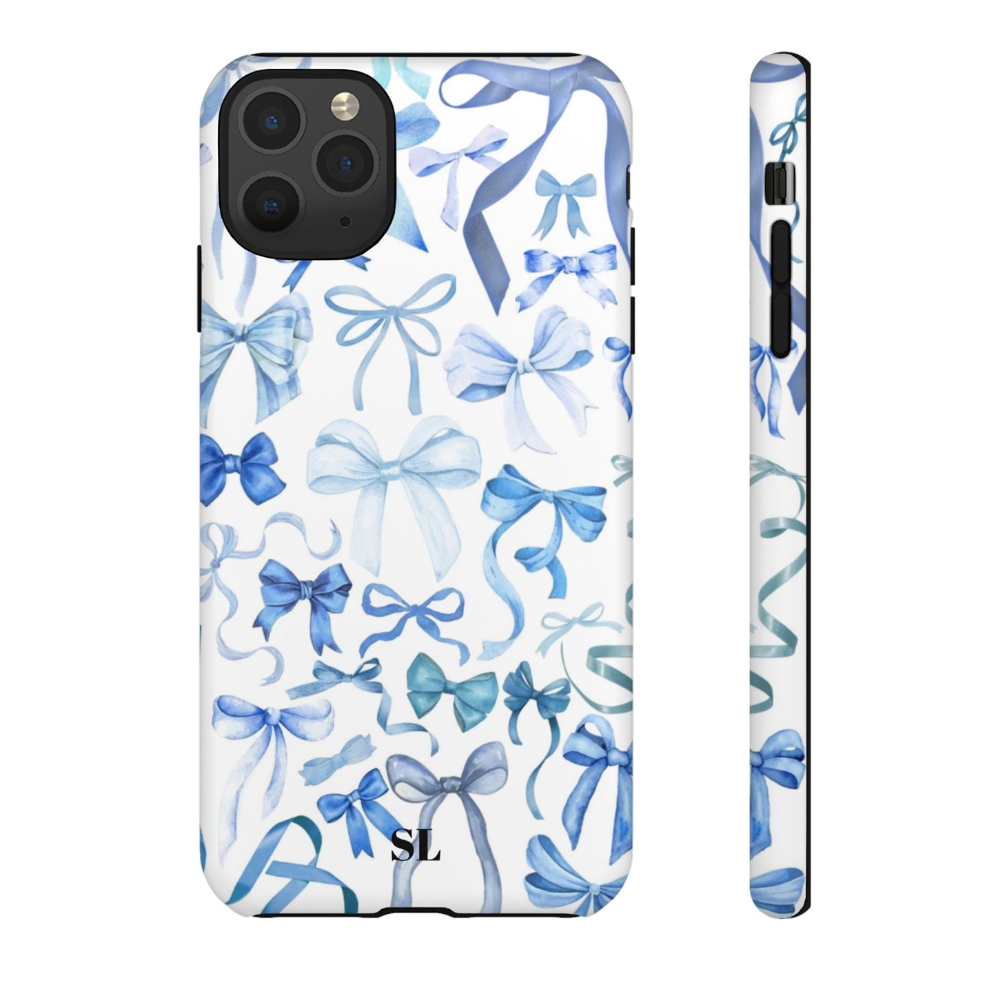 Blue Bows iPhone Case