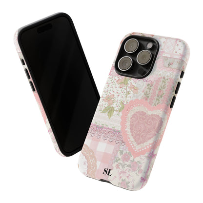 Blushing Floral Patchwork iPhone Case