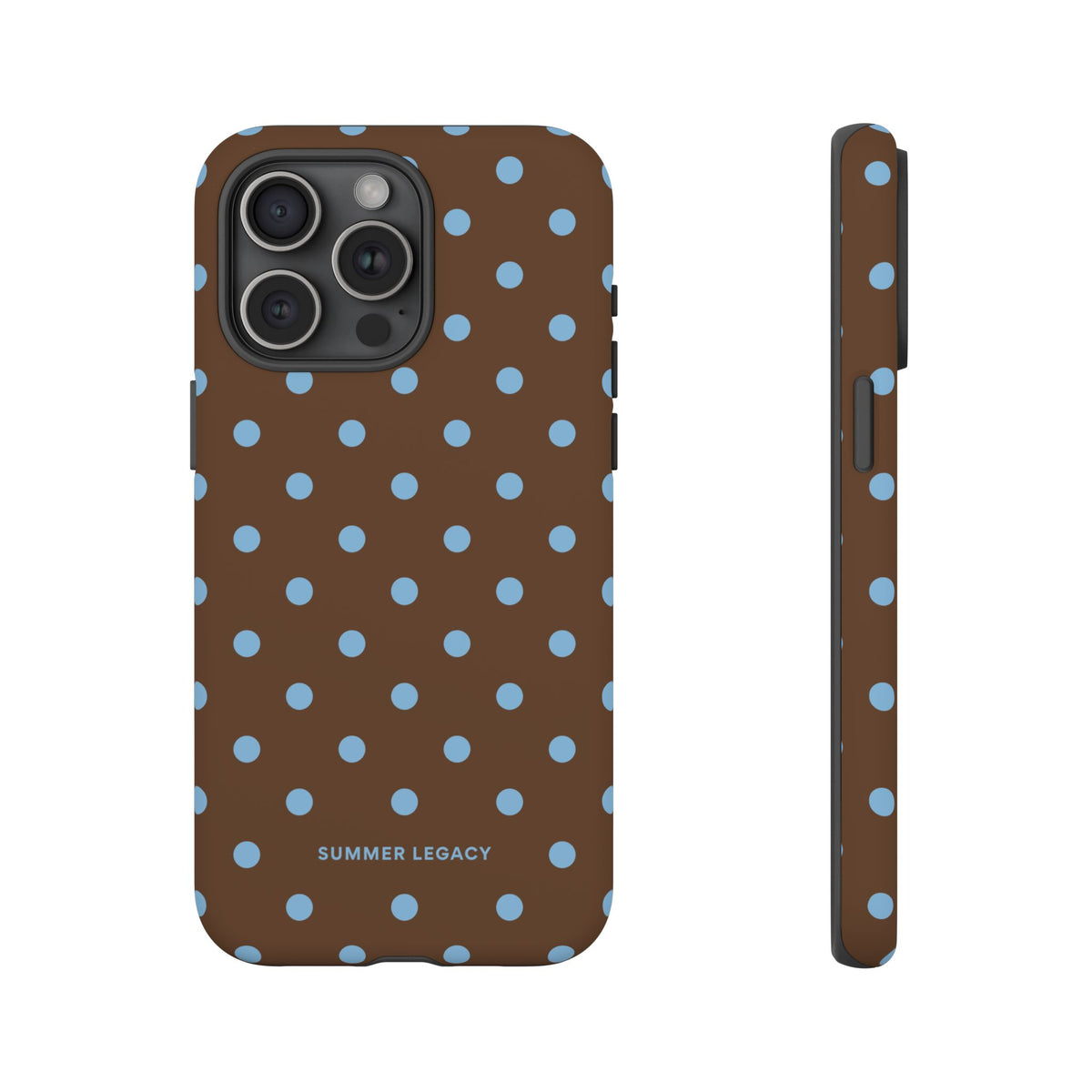 Mocha Polka Dot iPhone Case