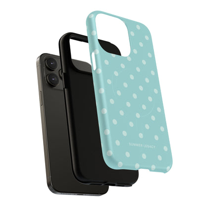 Teal Polka Dot MagSafe Case
