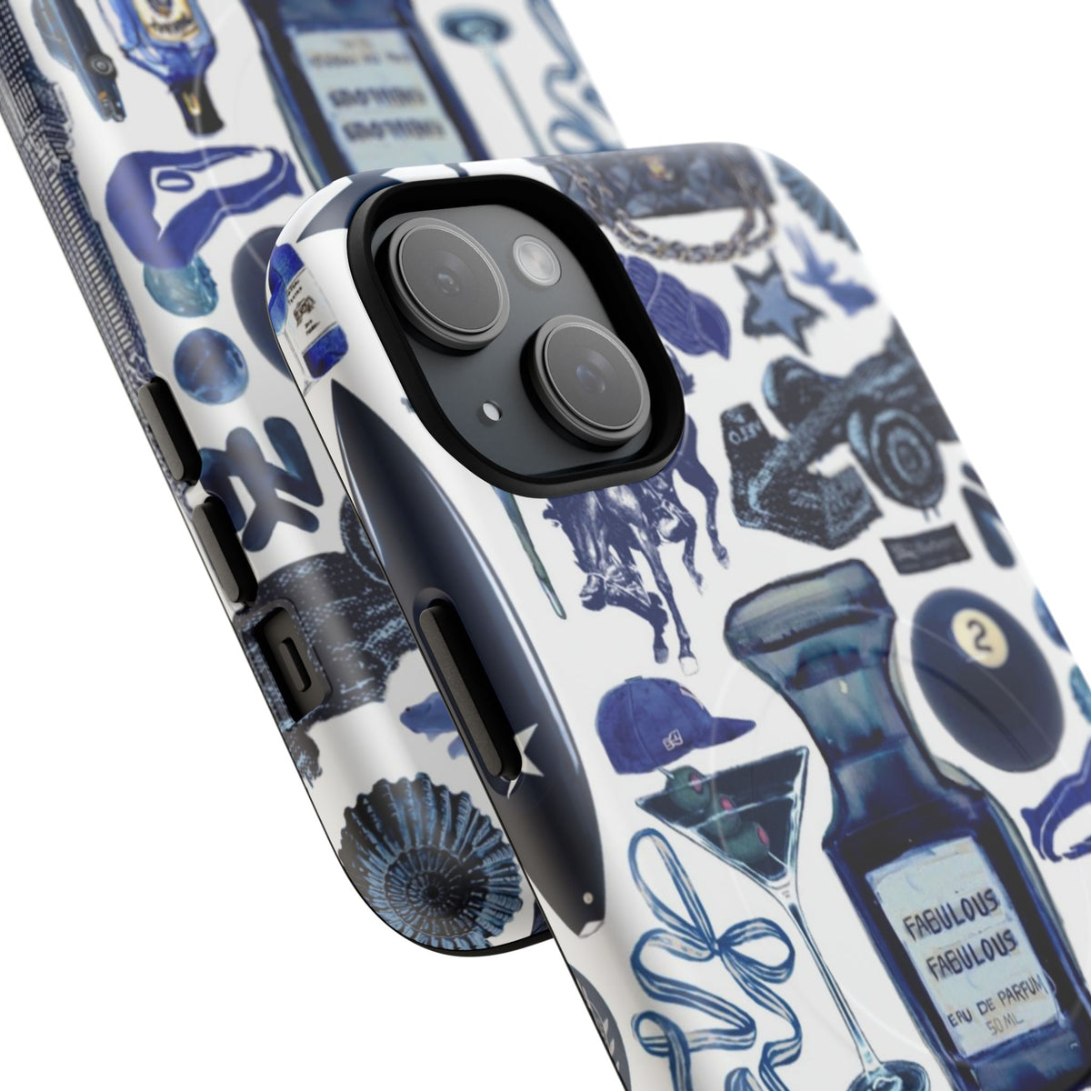 Navy Blue Collage MagSafe Case