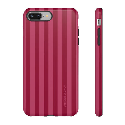 Berry Stripe iPhone Case