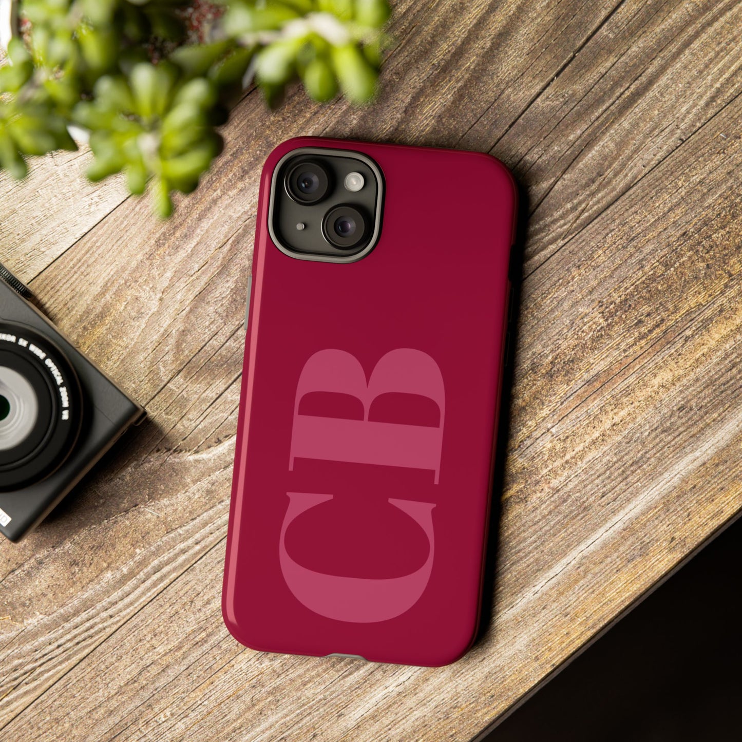 Berry Custom Initial iPhone Case