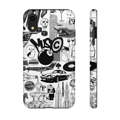 Black and White iPhone Case