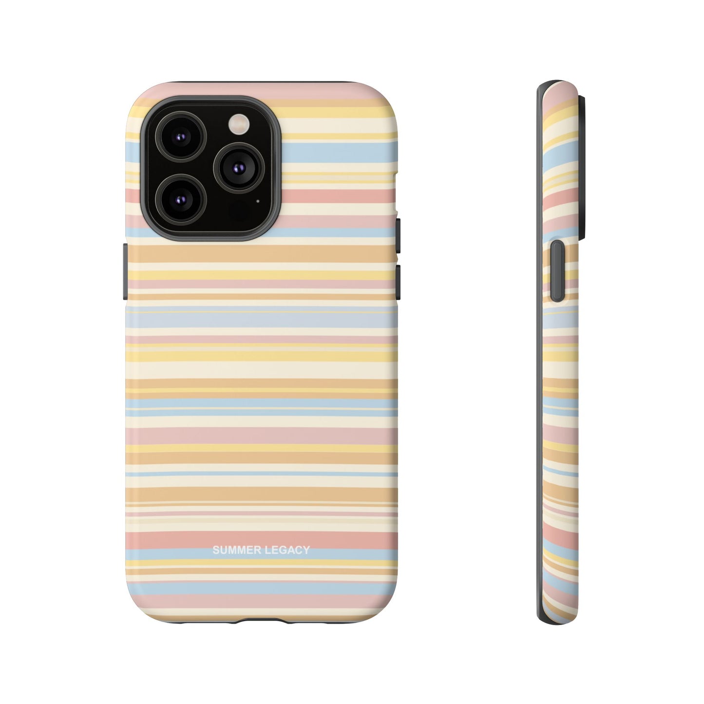 Lychee Multi-stripe iPhone Case