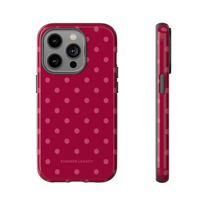 Berry Polka Dot iPhone Case