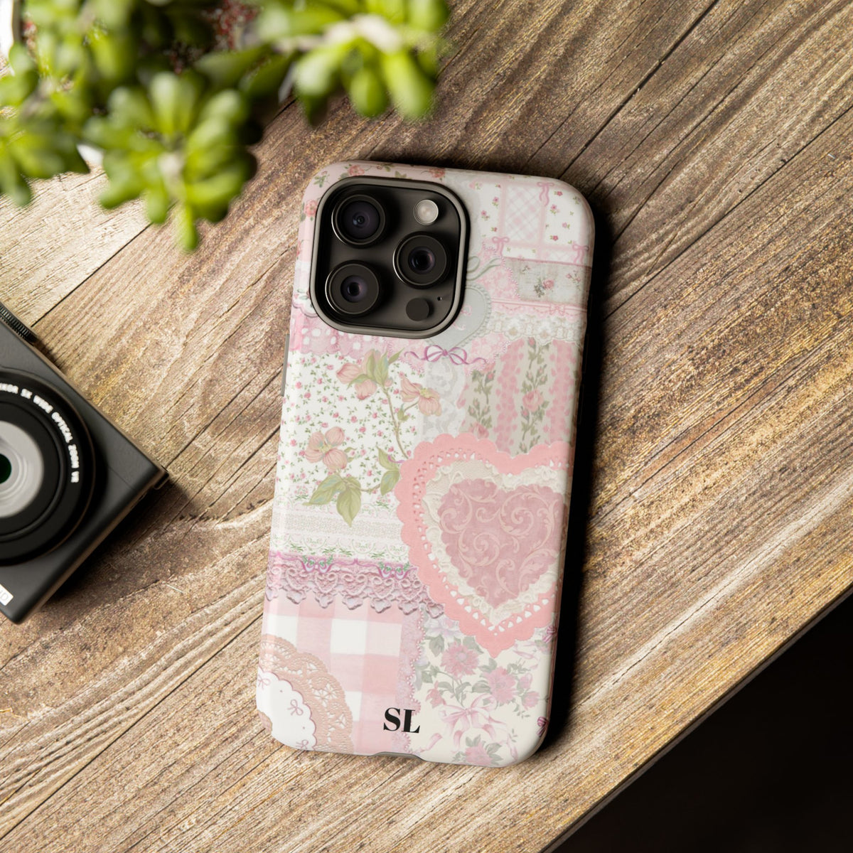 Blushing Floral Patchwork iPhone Case