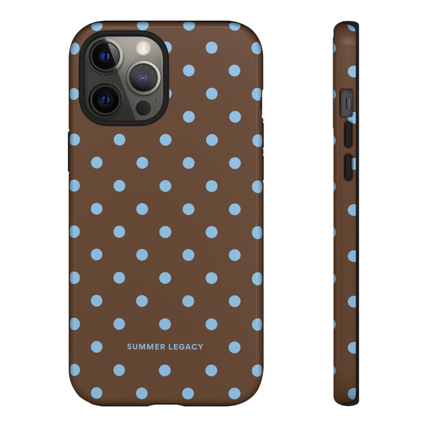 Mocha Polka Dot iPhone Case